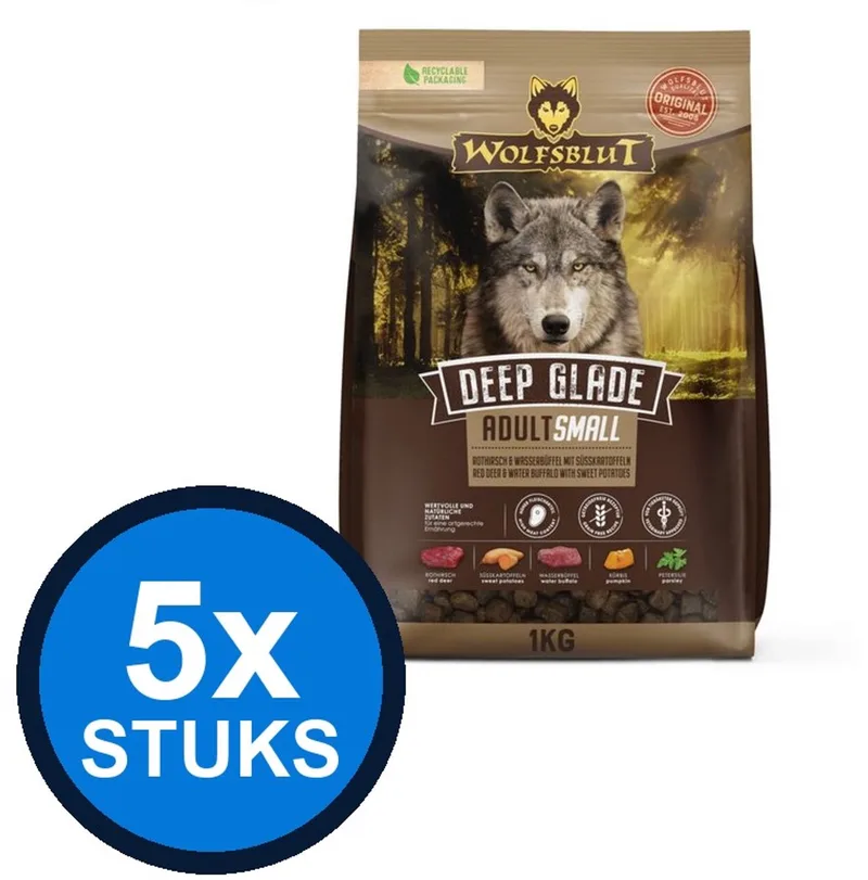 5x Wolfsblut - Adult Deep Glade Small Breed - Hondenvoer Droogvoer - 1 kg by Wolfsblut – product photo