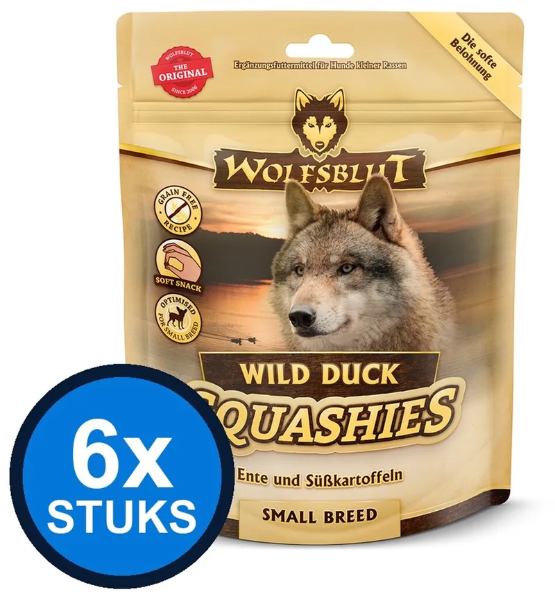 6x Wolfsblut - Squashies Wild Duck Small Breed - Hondenvoer Droogvoer - 350 g by Wolfsblut – product photo