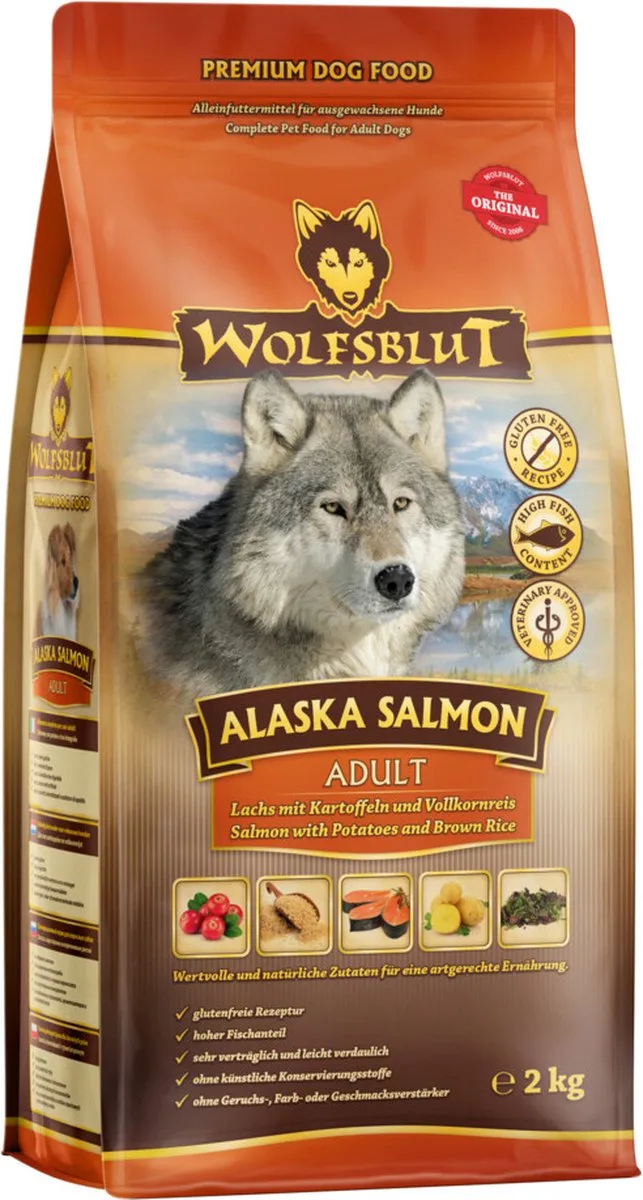 Alaska Salmon - 3 x 2 kg - Voordeelverpakking de Wolfsblut – photo produit