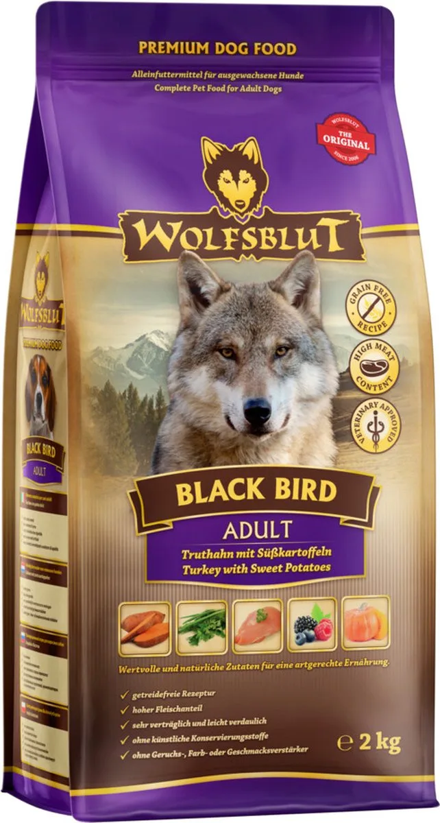 Black Vogel Adult 2 kg by Wolfsblut – product photo