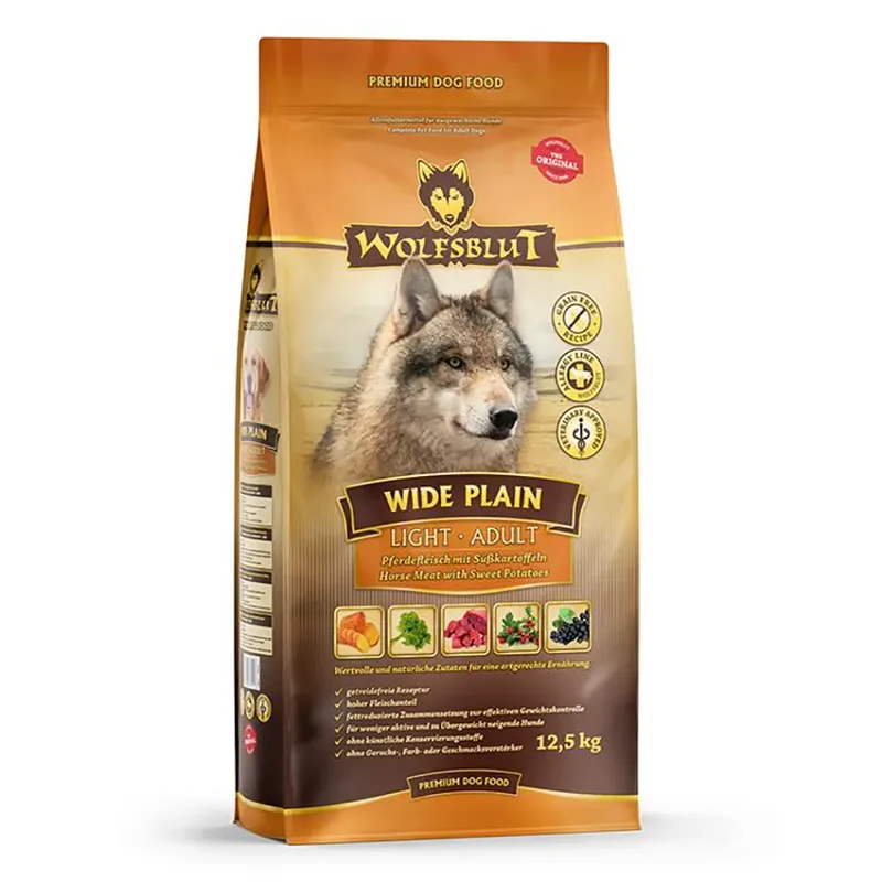 Breed Plat Licht Hondenvoer 12.5 Kg by Wolfsblut – product photo