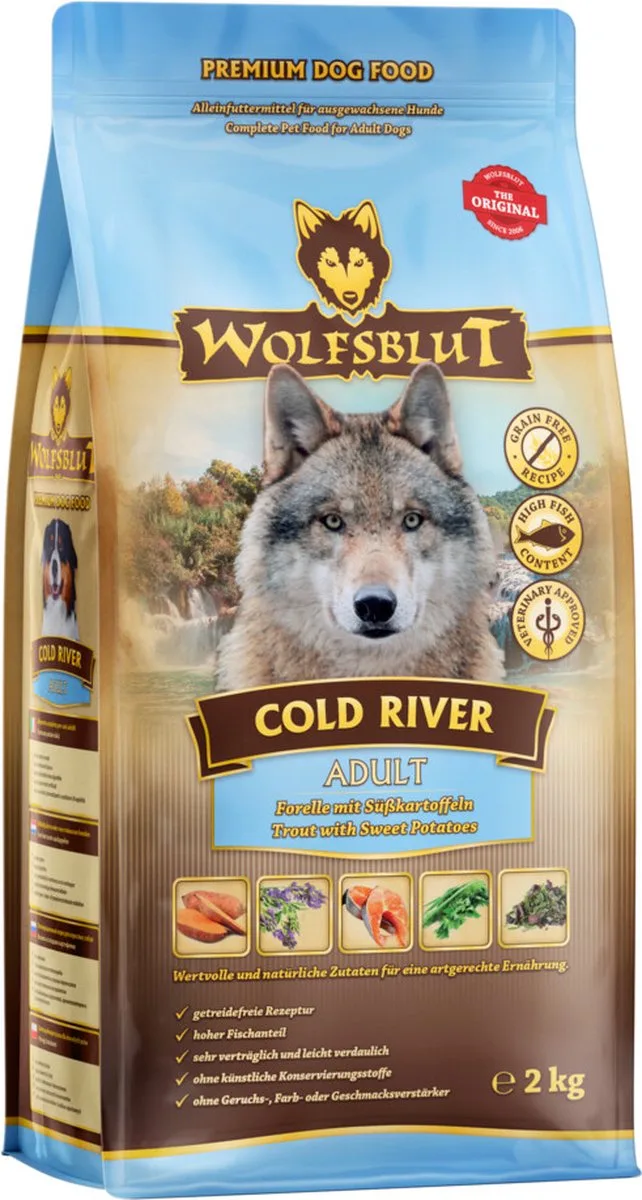 Cold River Adult 2 kg van Wolfsblut – productfoto