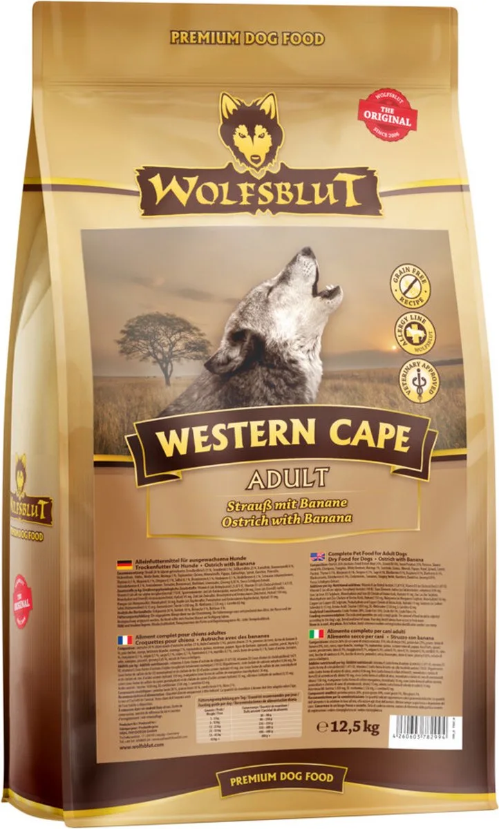 Grain Free Adult Western Cape 12,5 kg - Hond van Wolfsblut – productfoto