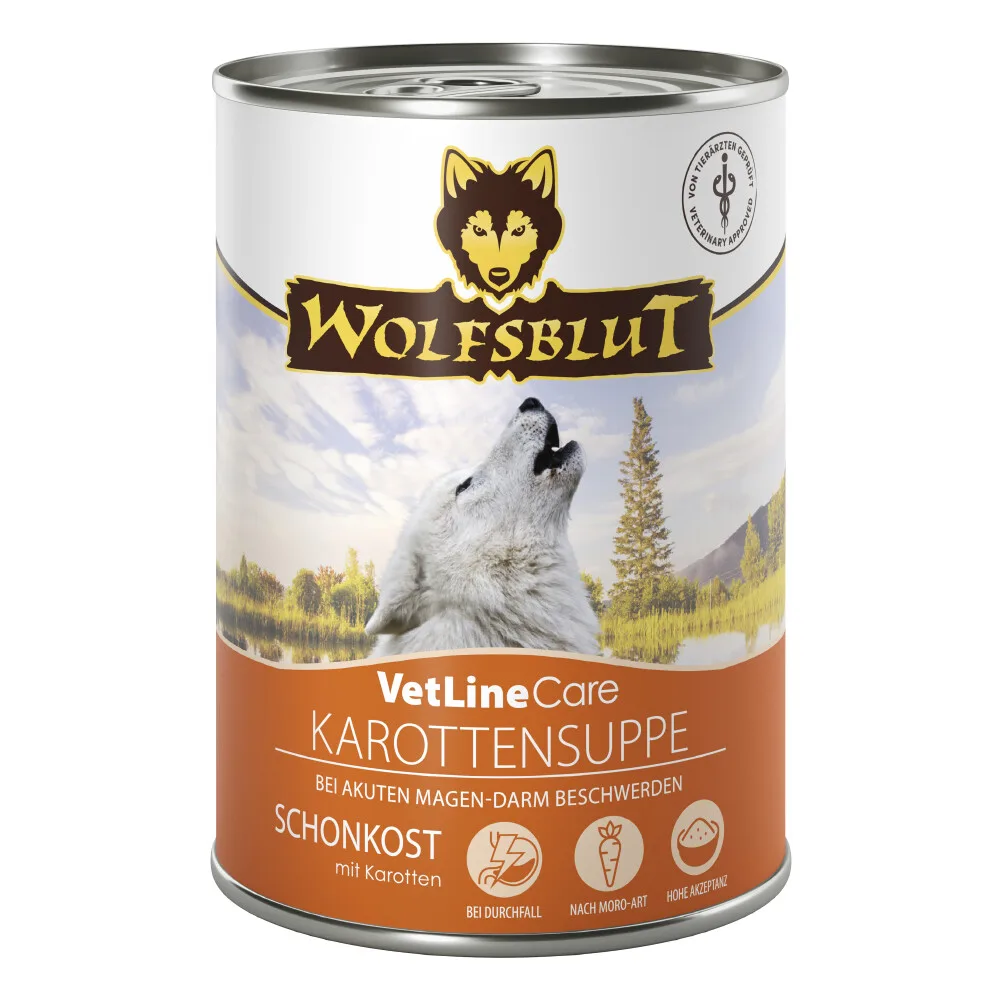 6x Wolfsblut Hondnvoer Nat VetLine Soup Wortel 395 gr van Wolfsblut – productfoto