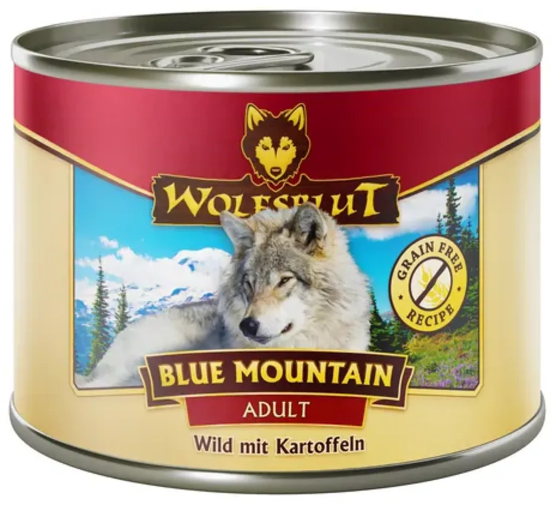 Hundenassfutter Blue Mountain Wild & Kartoffel - 200 g van Wolfsblut – productfoto