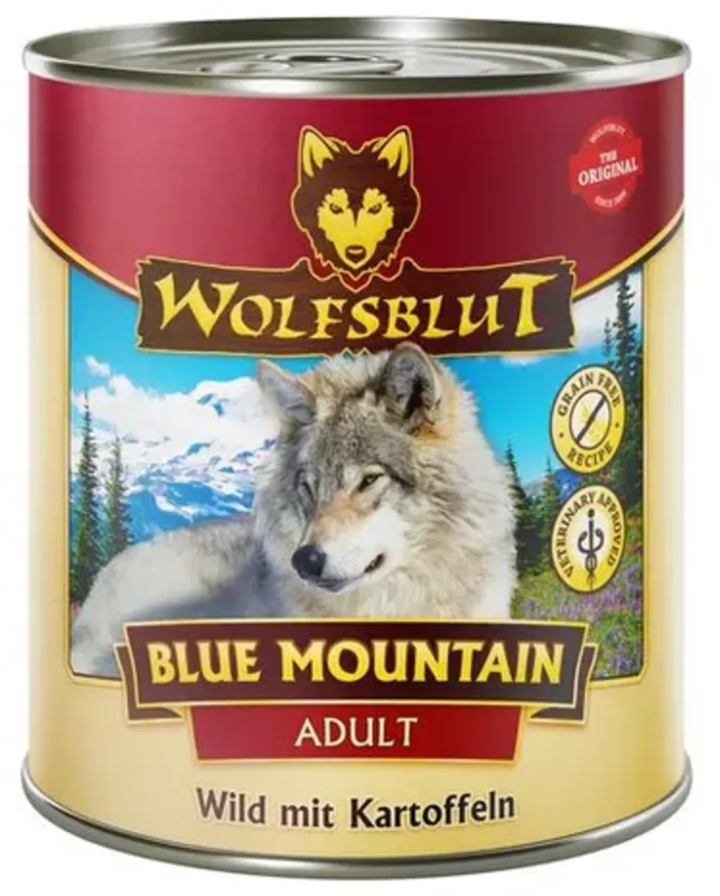 Hundenassfutter Blue Mountain Wild & Kartoffel - 800 g von Wolfsblut – Produktfoto