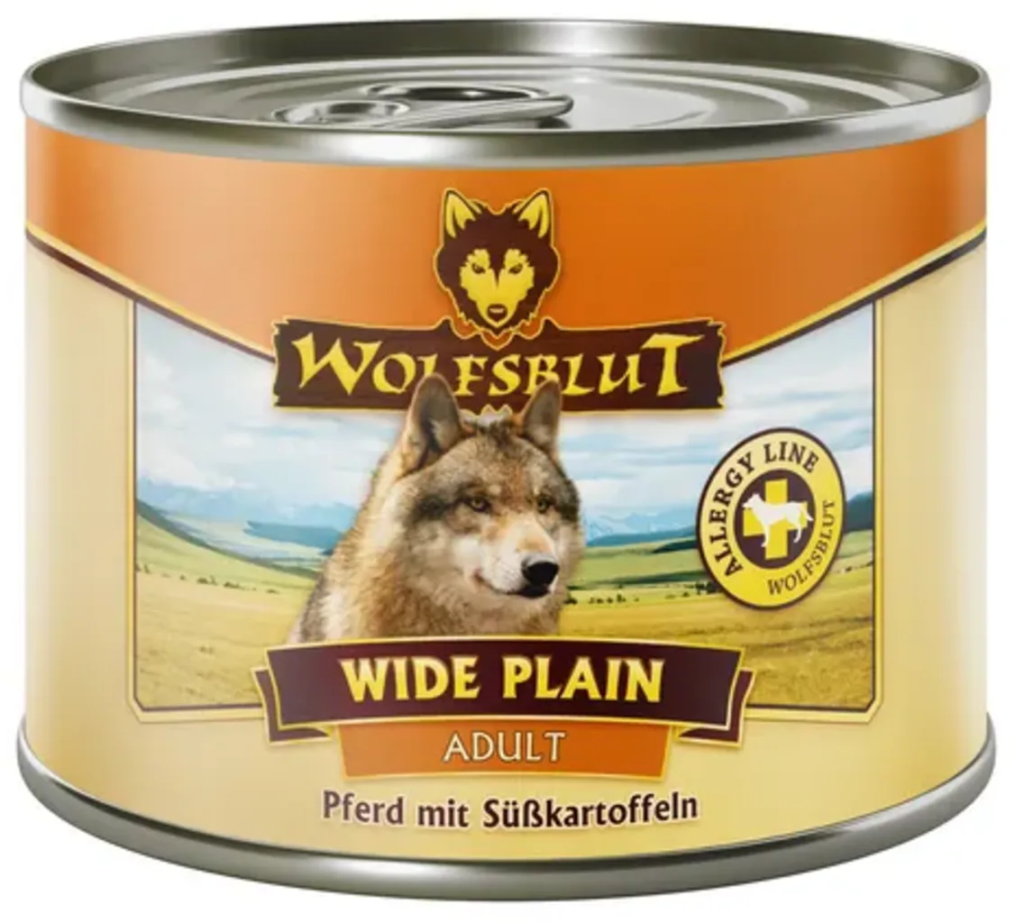 Hundenassfutter Wide Plain Pferd & Süßkartoffel - 200 g von Wolfsblut – Produktfoto
