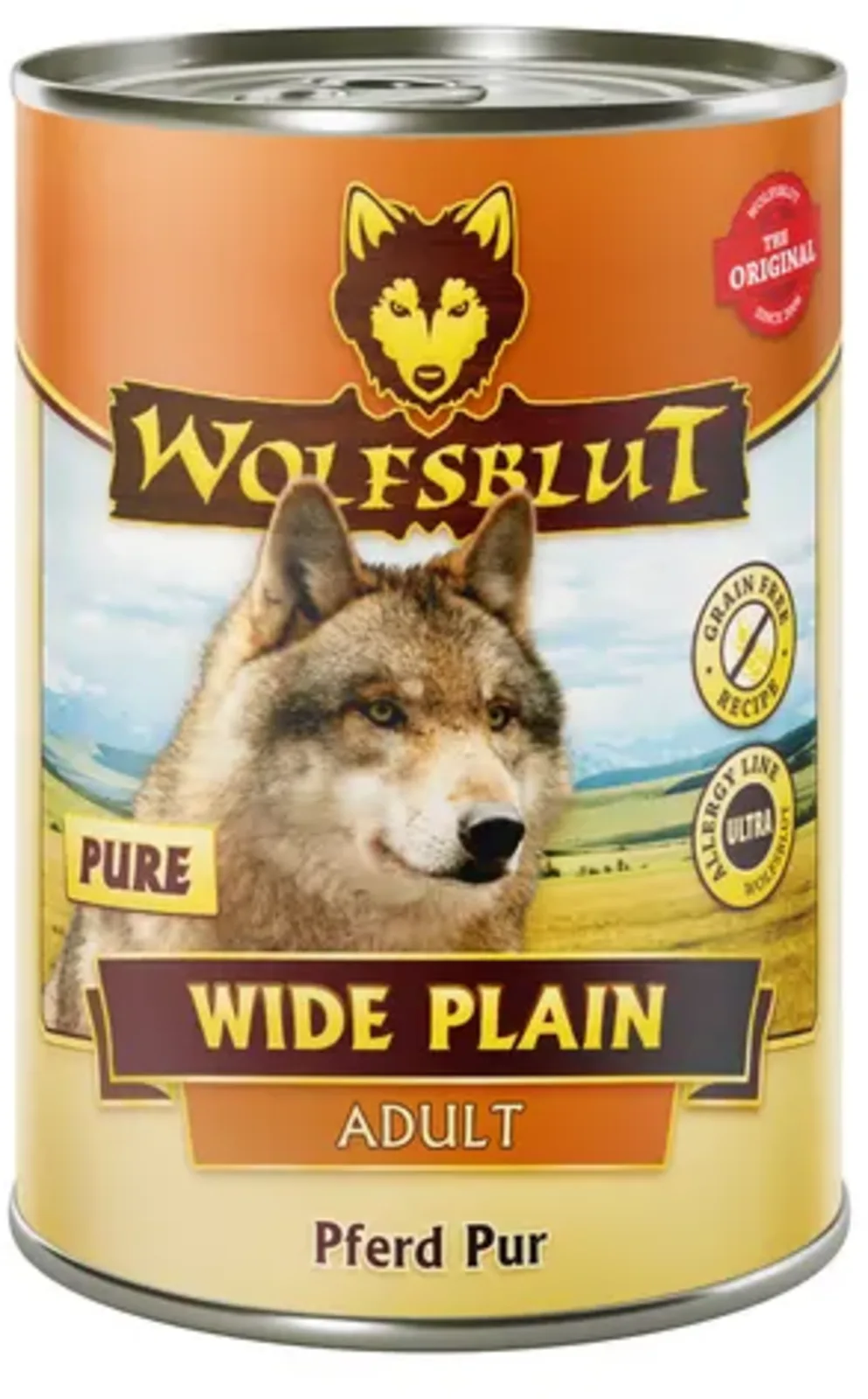 Hundenassfutter Wide Plain Pure Pferdefleisch - 395 g von Wolfsblut – Produktfoto