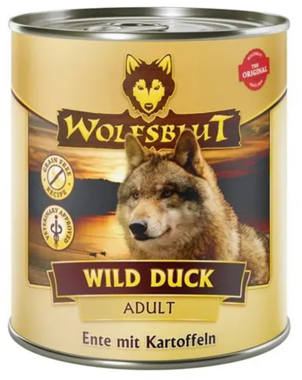 Hundenassfutter Wild Duck Ente & Kartoffel - 800 g von Wolfsblut – Produktfoto