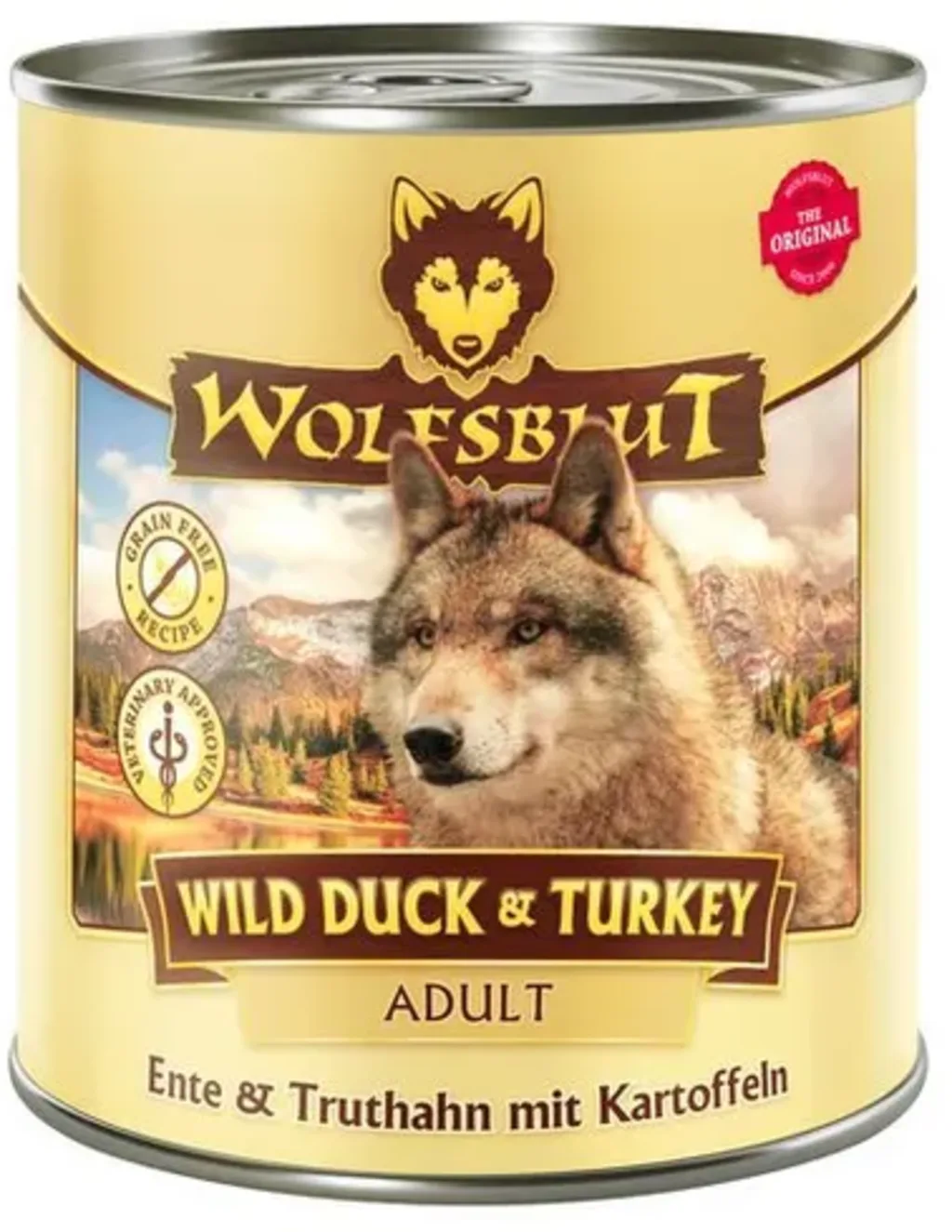 Hundenassfutter Wild Duck & Turkey Truthahn & Ente - 800 g von Wolfsblut – Produktfoto