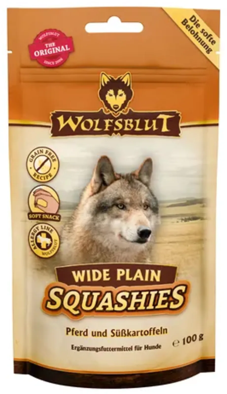 Hundesnack Wide Plain Squashies - 100 g von Wolfsblut – Produktfoto