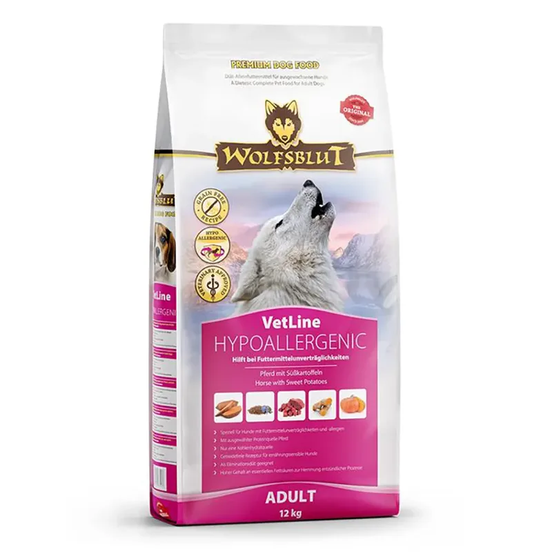 Hypoallergeen Hondenvoer 12 Kg fra Wolfsblut – produktbillede