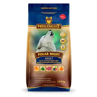 Nourriture Pour Chiens Polar Night Au Renne Et Aux Patates Douces 12.5kg de Wolfsblut – photo produit 1 sur 2