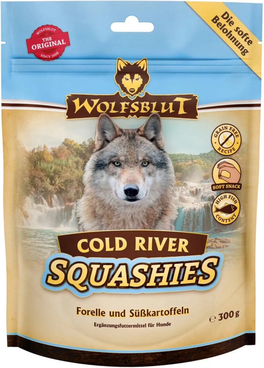 Squashies Cold River - 6 x 300 gr - Voordeelverpakking de Wolfsblut – photo produit