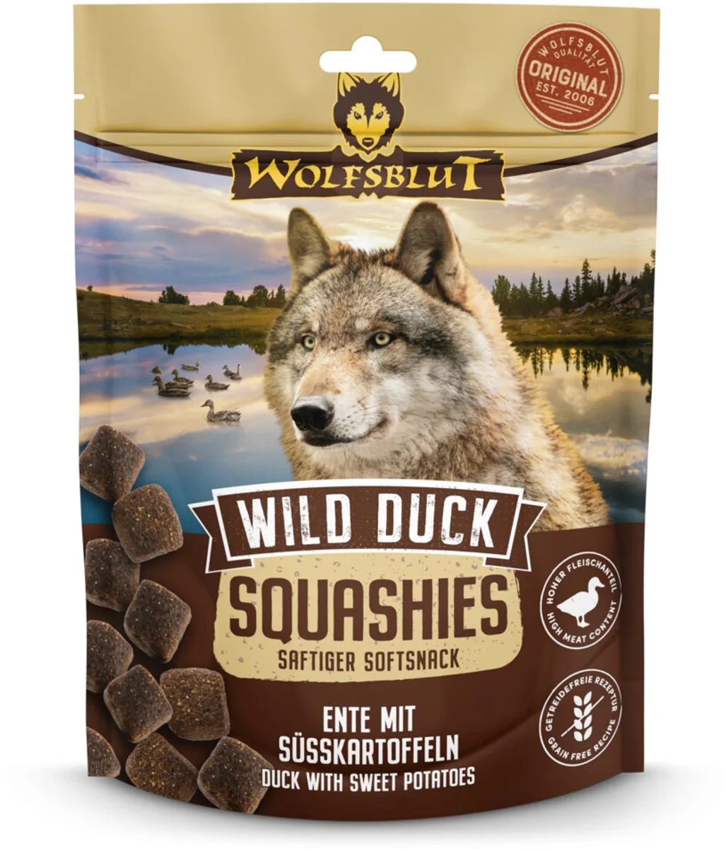 Squashies Wild Duck - 6 x 300 gr - Voordeelverpakking by Wolfsblut – product photo