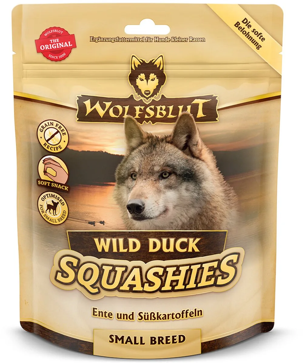 Squashies Wild Duck Small Breed - 300 gr van Wolfsblut – productfoto