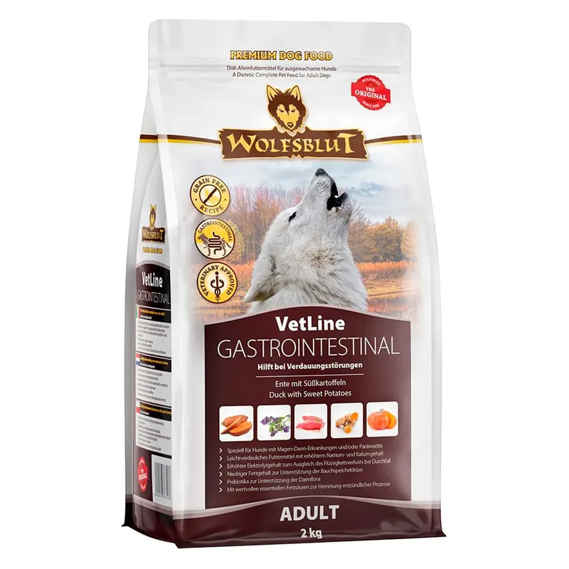 Vetline Gastro-intestinal Hondenvoer Met Eend 2kg by Wolfsblut – product photo 1 of 3