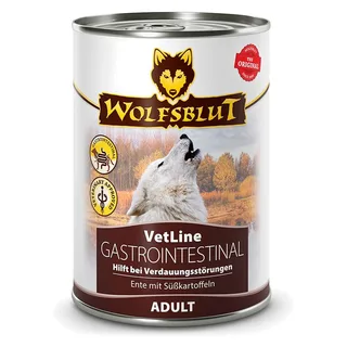 Vetline Gastrointestinal Hondenvoer Met Eend 395g fra Wolfsblut – produktbillede 1 af 2