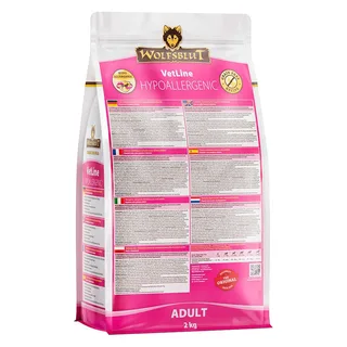 Nourriture Pour Chiens Vetline Hypoallergénique Au Cheval Et Aux Patates Douces 2kg de Wolfsblut – photo produit 2 sur 3