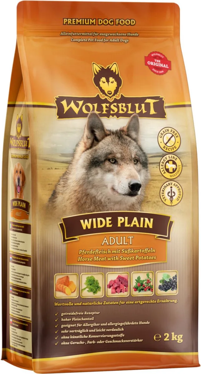 Wide Plain Adult - 3 x 2 kg - Voordeelverpakking by Wolfsblut – product photo