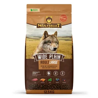 Wide Plain Hundefutter Für Große Rassen Mit Pferd Und Süßkartoffeln 12.5kg by Wolfsblut – product photo 1 of 2