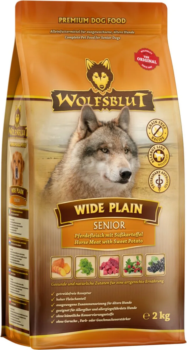 Wide Plain Senior - 3 x 2 kg - Voordeelverpakking de Wolfsblut – photo produit