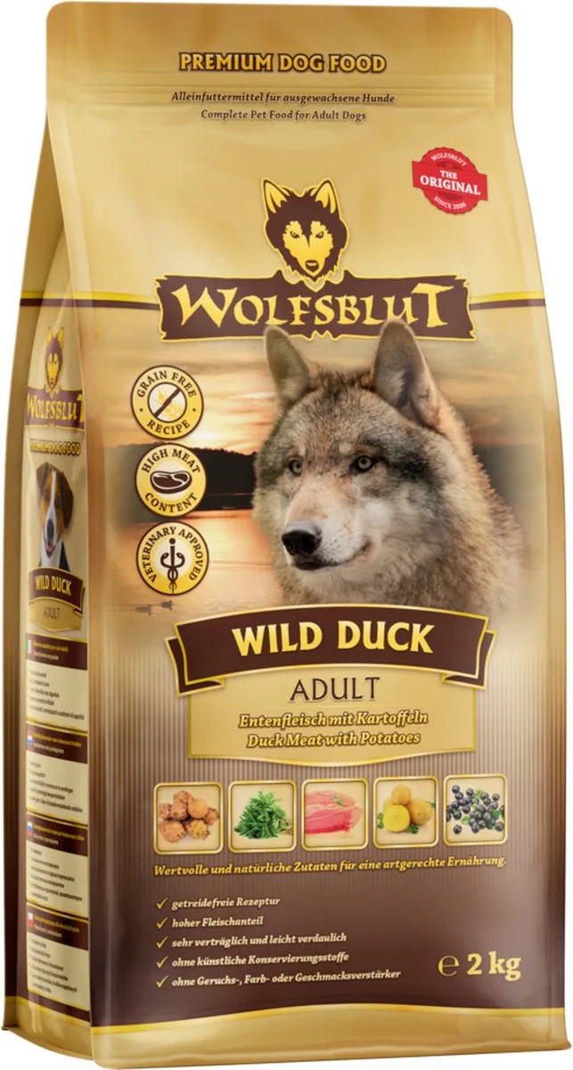 Wild Duck Adult 2 kg by Wolfsblut – product photo