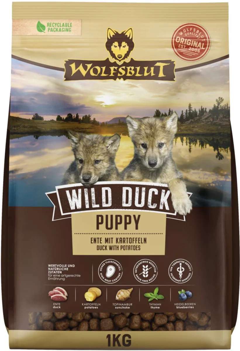 Wild Duck Puppy - 1 kg by Wolfsblut – product photo