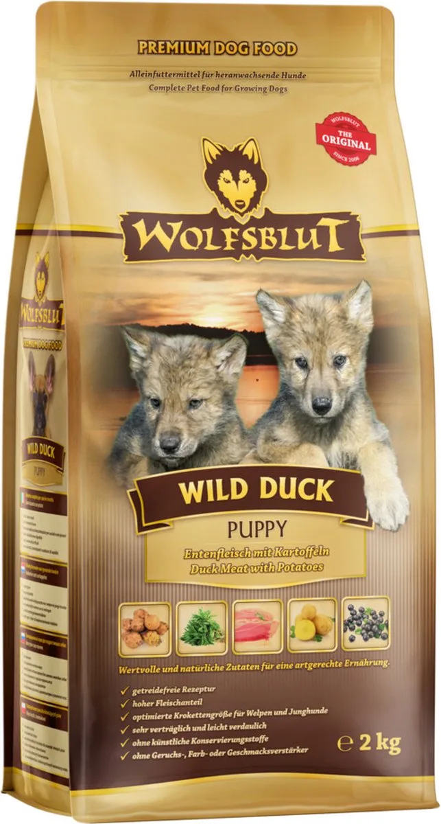 Wild Duck Puppy - 3 x 2 kg - Voordeelverpakking de Wolfsblut – photo produit