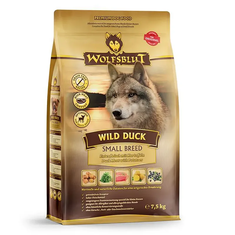 Wilde Eenden Hondenvoer 7.5 Kg by Wolfsblut – product photo