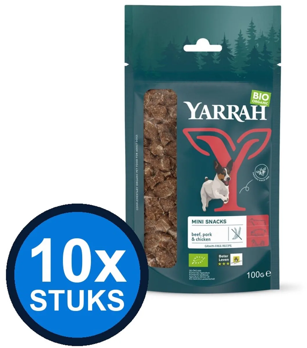 10x Yarrah dog bio mini bites 100gr by Yarrah – product photo