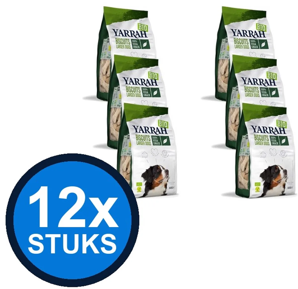 12x Yarrah dog bio multi biscuits vega 500gr by Yarrah – product photo