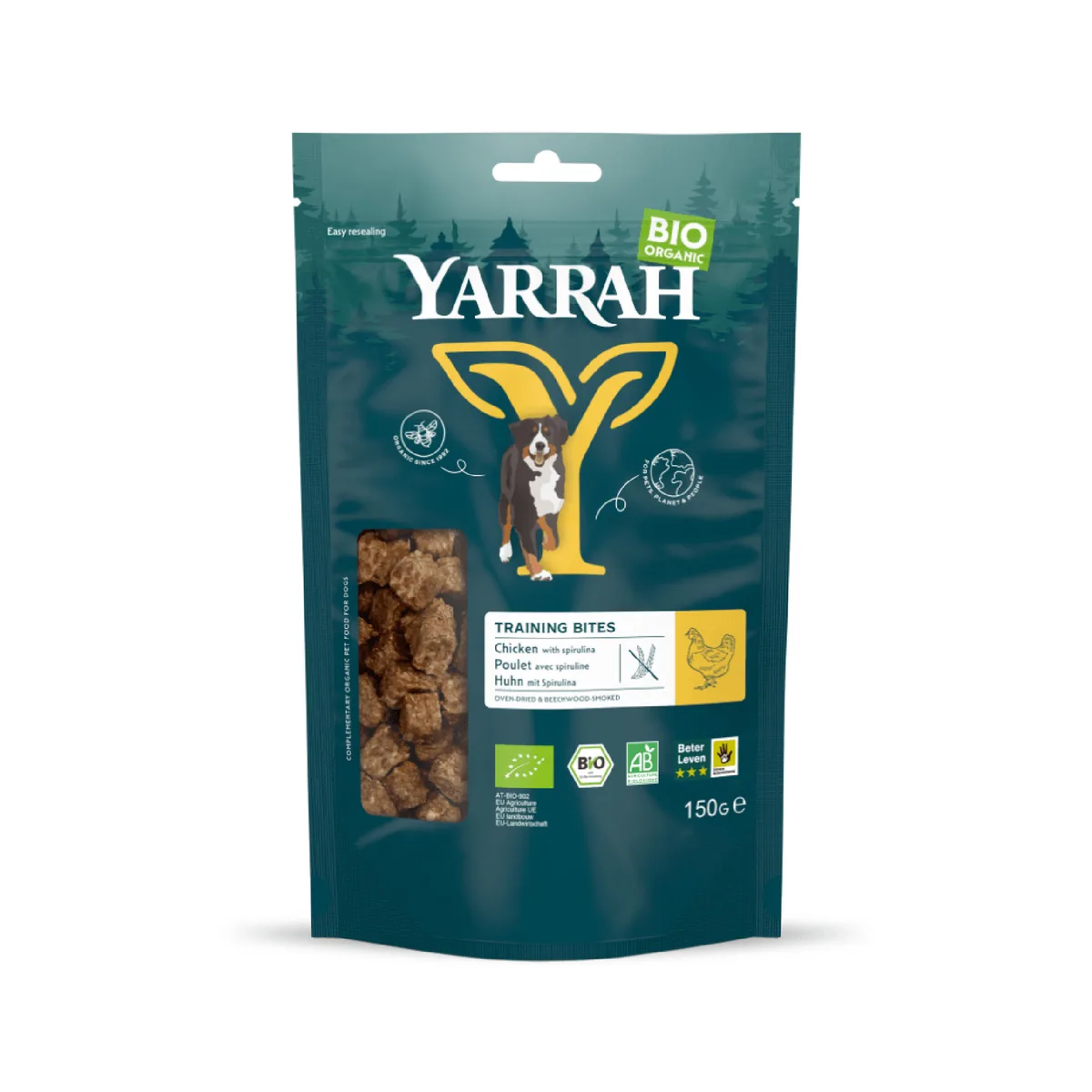 150g Yarrah Bio oven-gedroogde trainingssnacks hondensnacks van Yarrah – productfoto