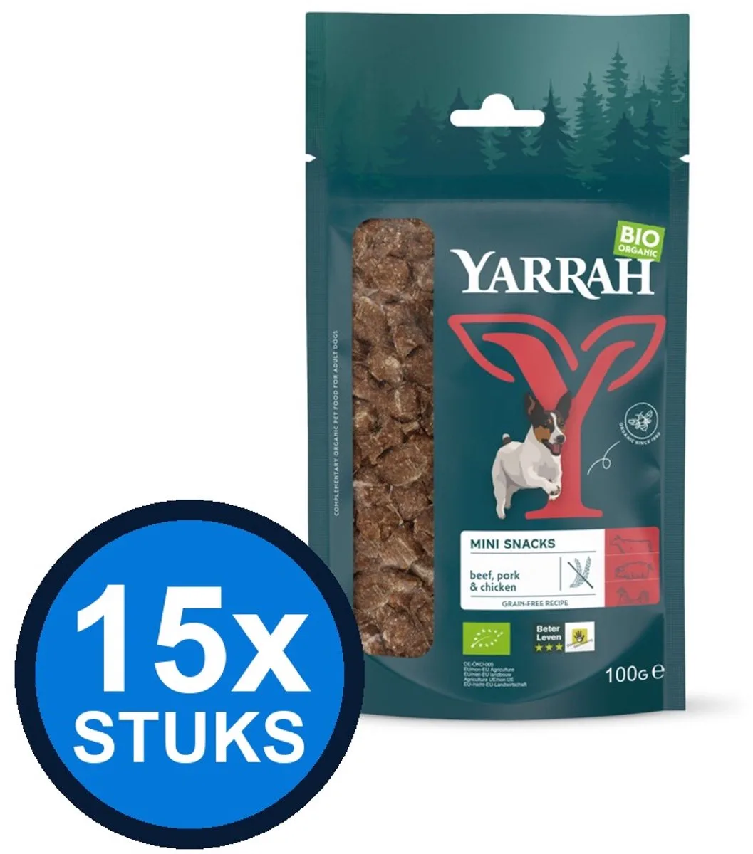 15x Yarrah dog bio mini bites 100gr von Yarrah – Produktfoto