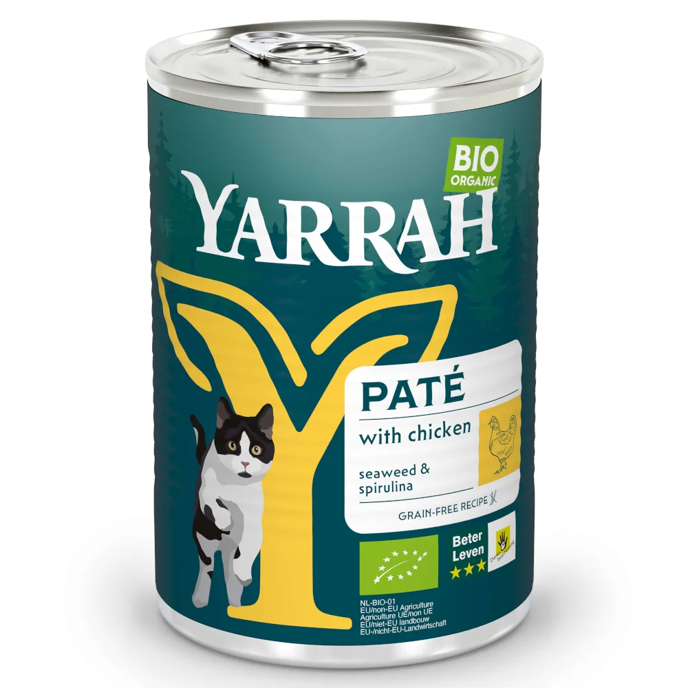 1x400g biologisch paté Kip Yarrah Kattenvoer by Yarrah – product photo