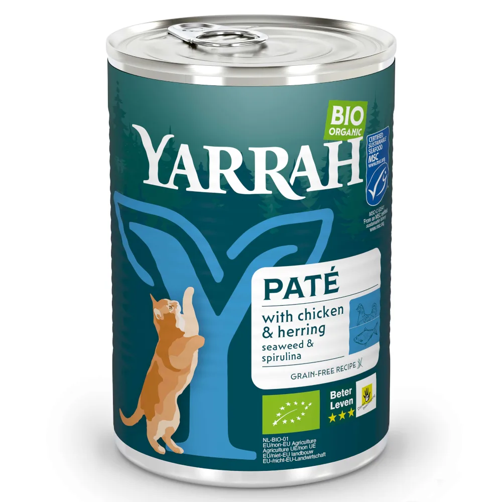 1x400g biologisch paté Vis Yarrah Kattenvoer by Yarrah – product photo