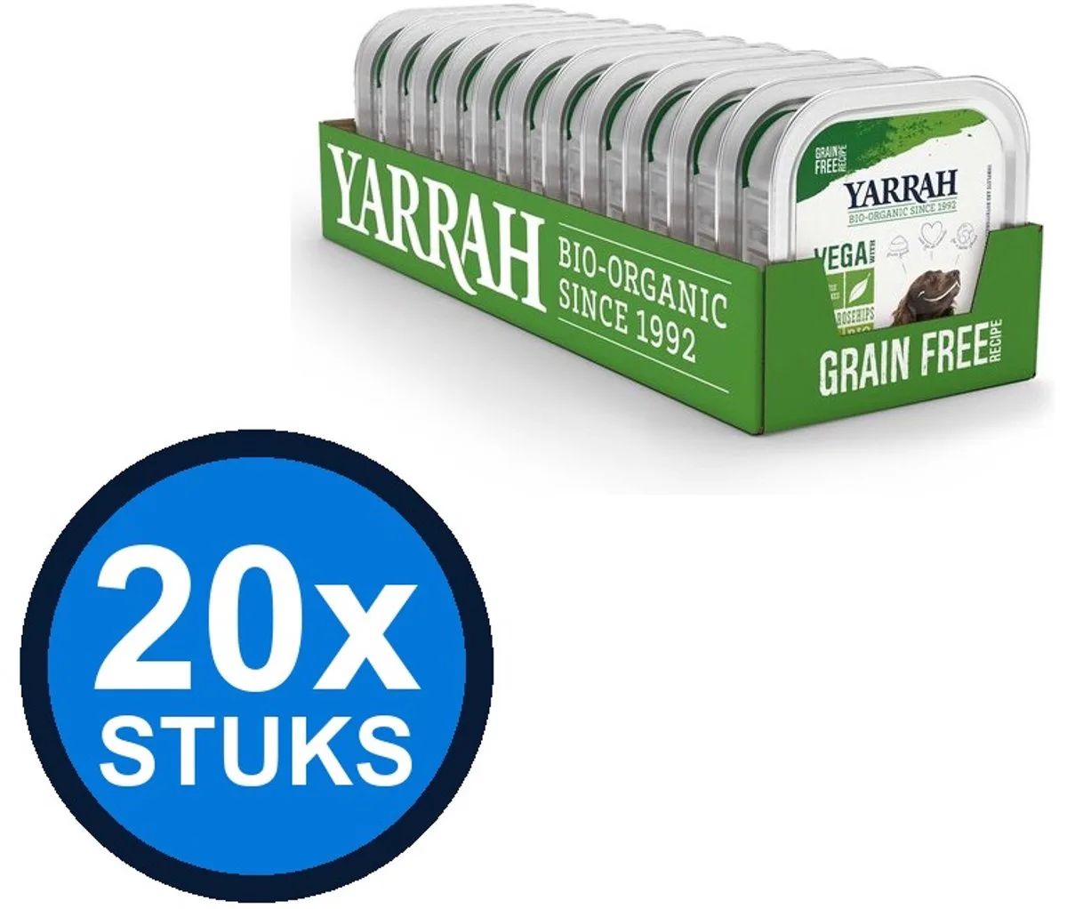 20x Yarrah dog bio alu brokjes grvr vega groente 150gr by Yarrah – product photo