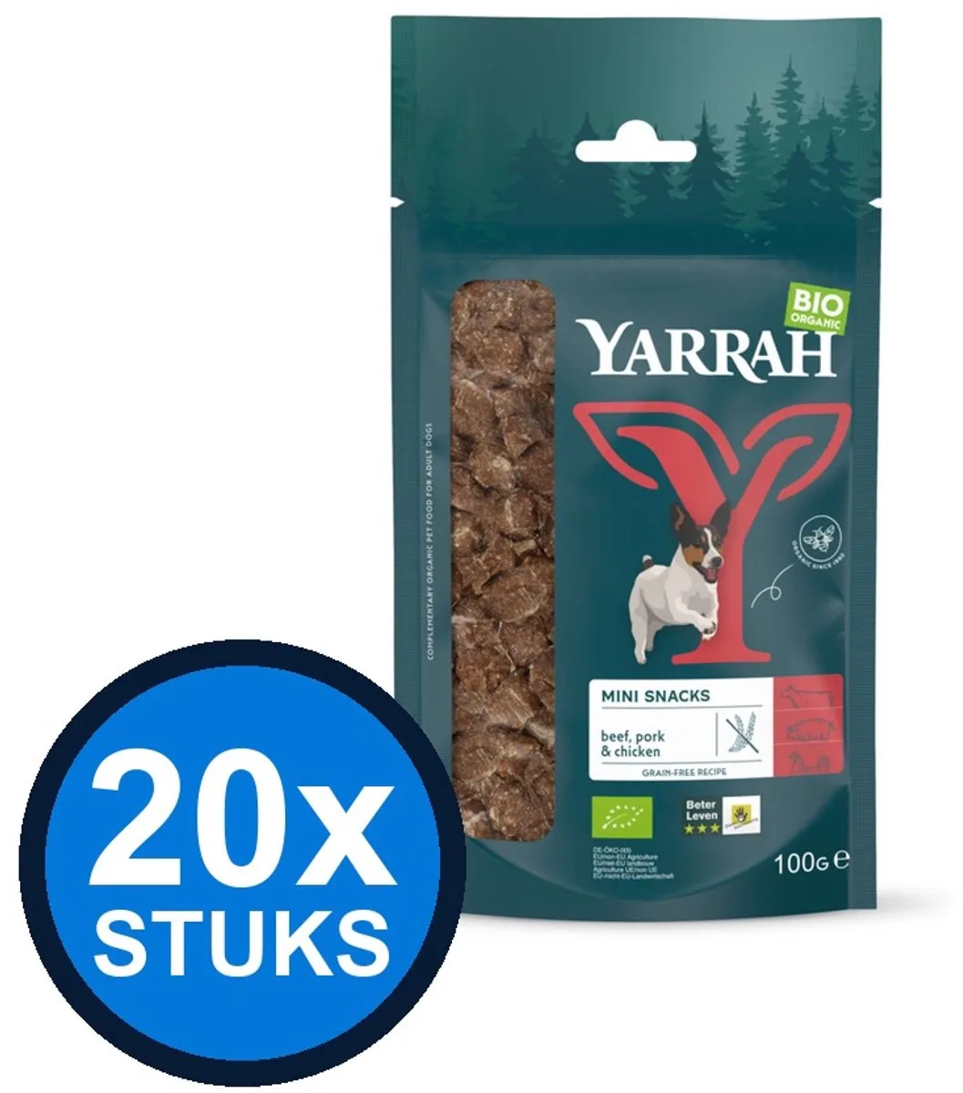 20x Yarrah dog bio mini bites 100gr von Yarrah – Produktfoto