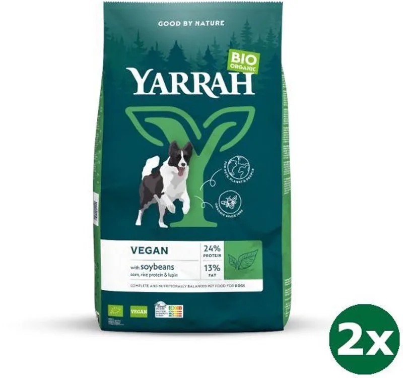 2x10 kg Yarrah dog biologische brokken vega baobab / kokosolie hondenvoer NL-BIO-01 by Yarrah – product photo