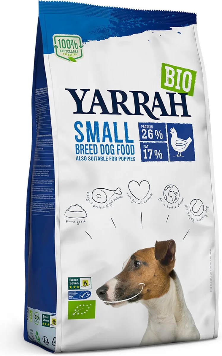 4x Yarrah Bio Hondenvoer Adult Small Breed Kip 2 kg by Yarrah – product photo