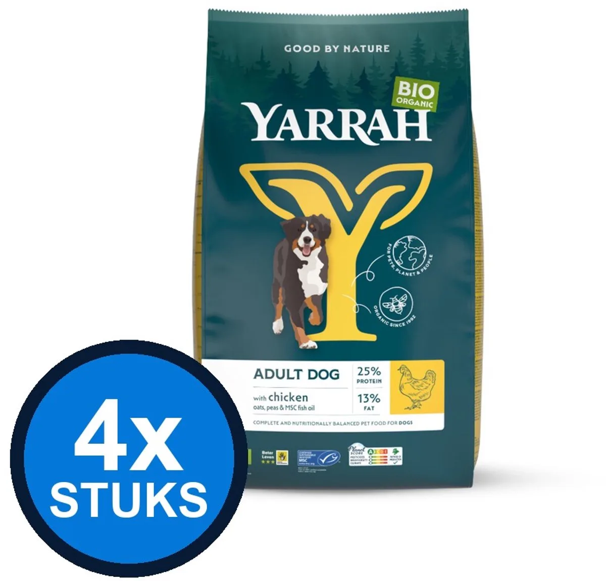 4x Yarrah dog bio dry adult chicken 2kg de Yarrah – photo produit