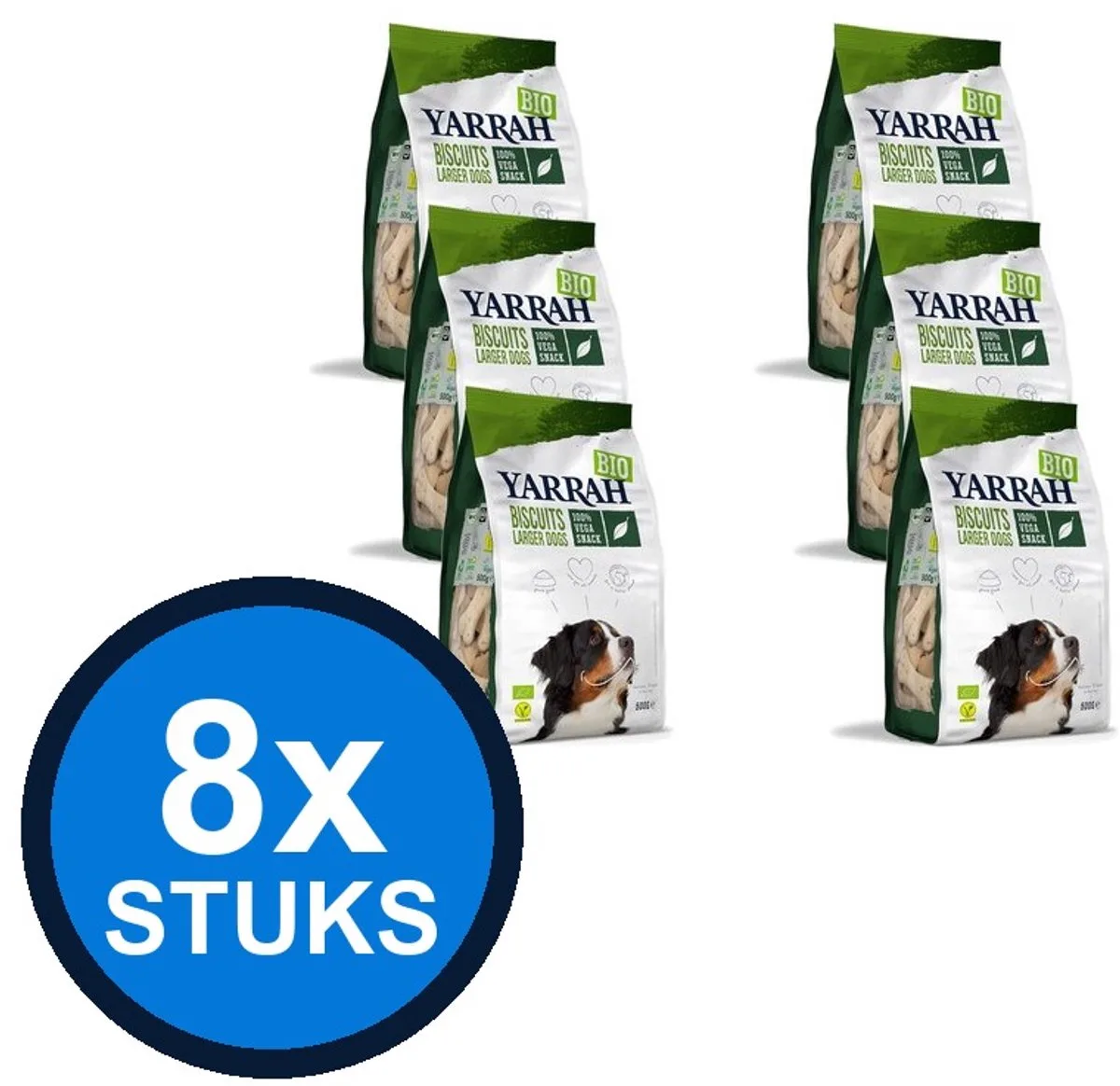 8x Yarrah dog bio multi biscuits vega 500gr by Yarrah – product photo