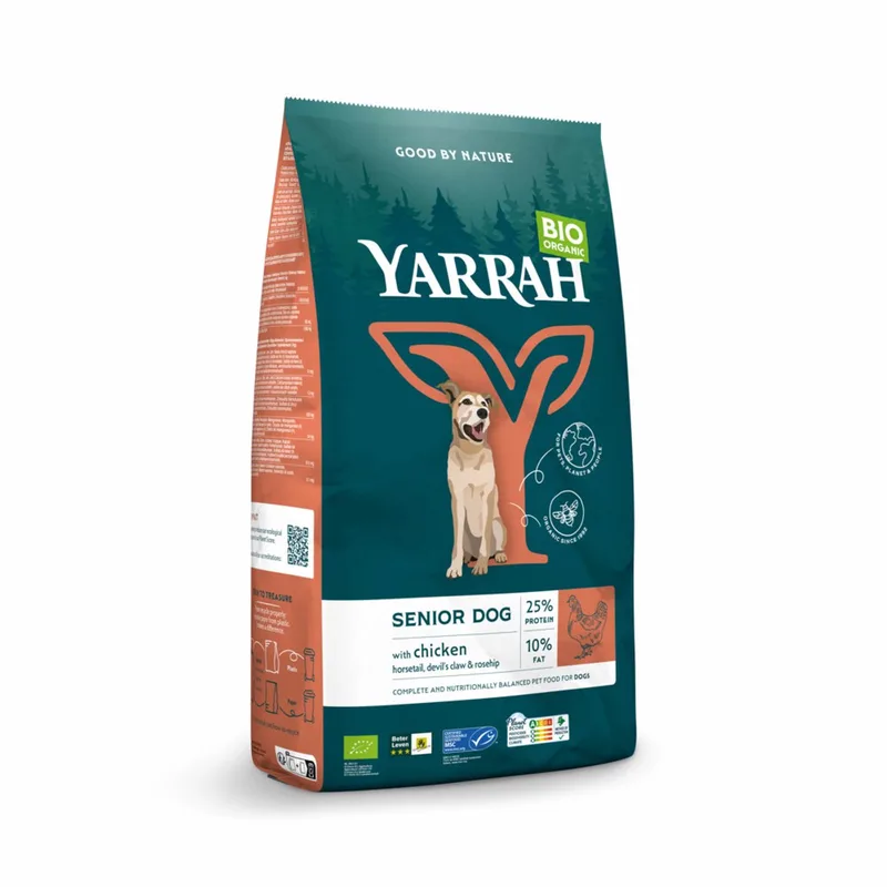 Bio Hondenvoer Senior Kip 2 kg von Yarrah – Produktfoto