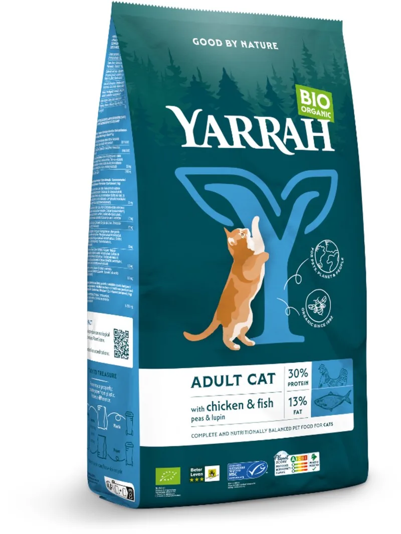 Bio Kattenvoer Adult Vis 2.4 kg NL-BIO-01 de Yarrah – photo produit