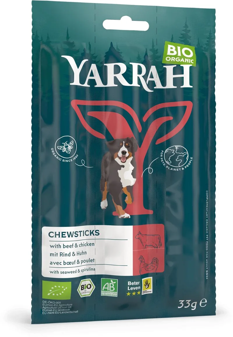 Bio Kauwstick - Rund - Hondensnack - 33 g de Yarrah – photo produit