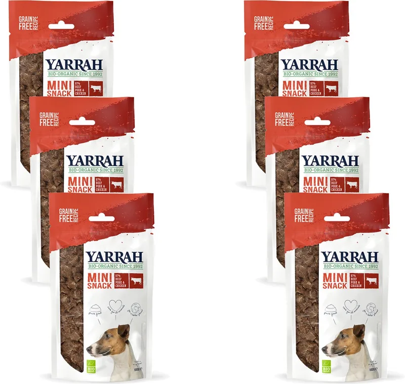 Bio Mini Bites Snacks - Hondensnacks - 6 x NL-BIO-01 by Yarrah – product photo