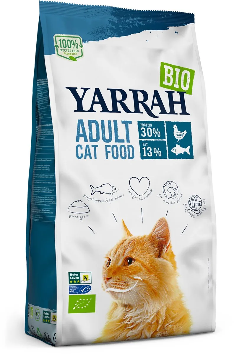 Biologisch Adult Vis - Kattenvoer - 800 g de Yarrah – photo produit