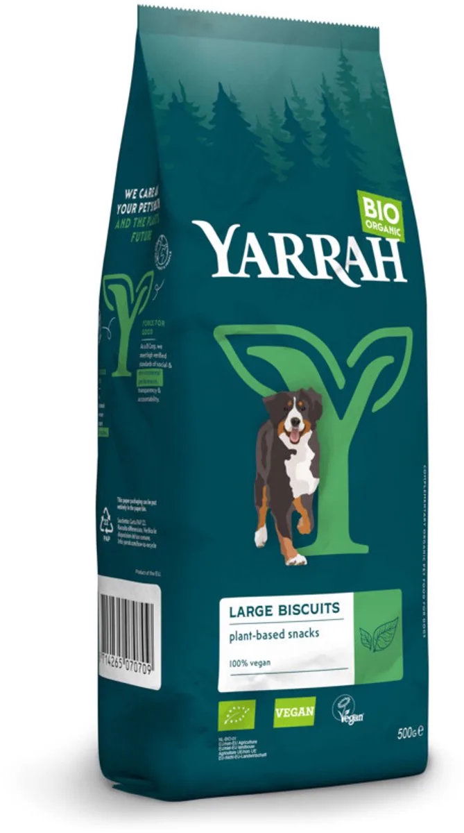 Biologische Hondenkoekjes Vegan - 4 x 500 gr - Voordeelverpakking by Yarrah – product photo