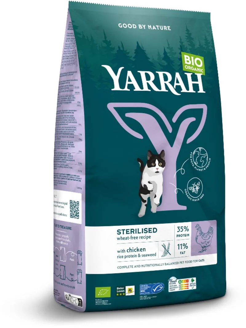 Cat Sterilised Grain Free - Kattenvoer - 2 kg by Yarrah – product photo