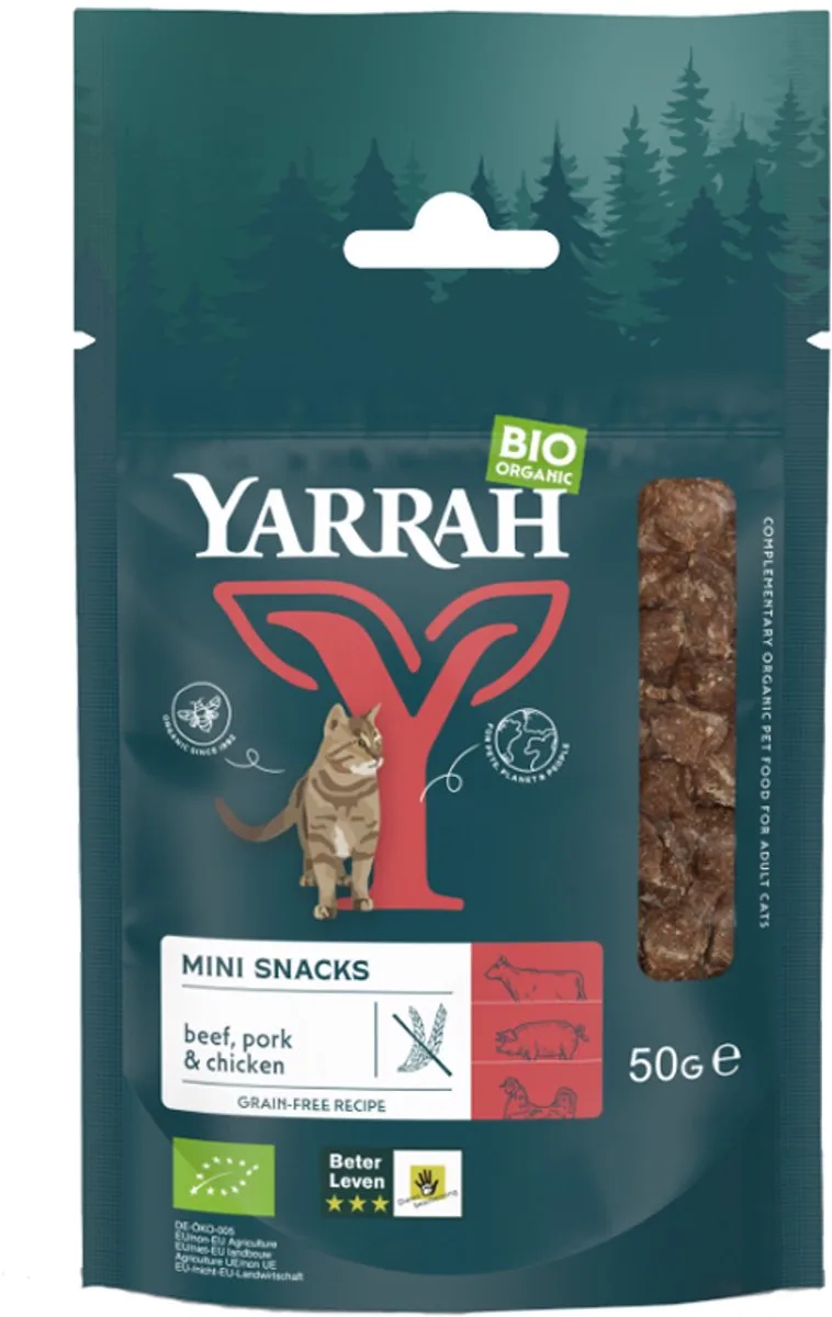 Mini Snack - Rund - Kattensnack - 50 g von Yarrah – Produktfoto
